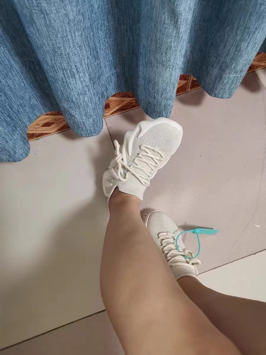 Yeezy 450 “Cloud White” photo review