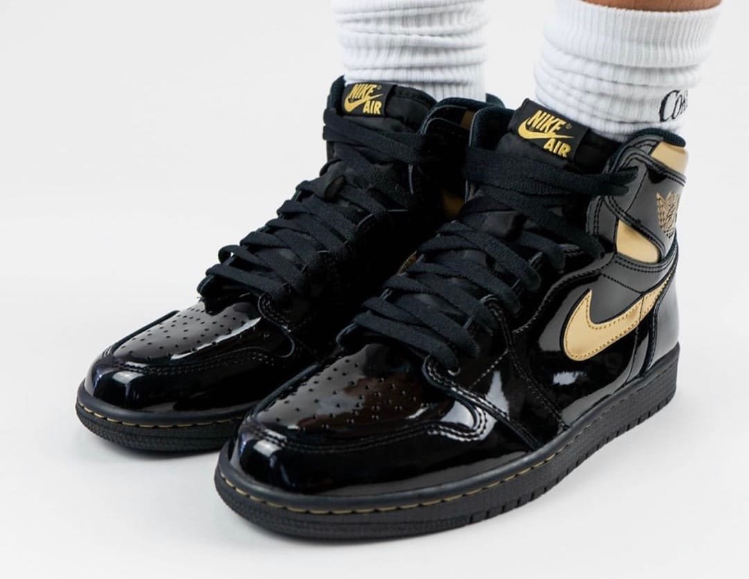 Air Jordan 1 Black Gold 555088-032 发售日期 (3)