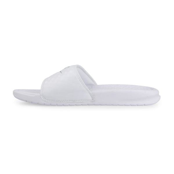 Nike White Benassi Basic Sandals